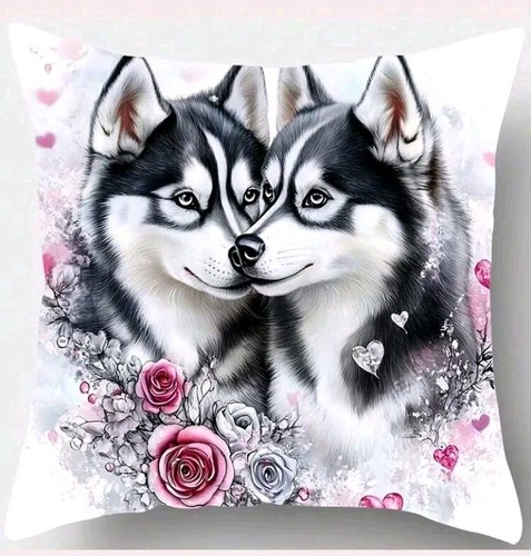 Husky love cushion covers - love,