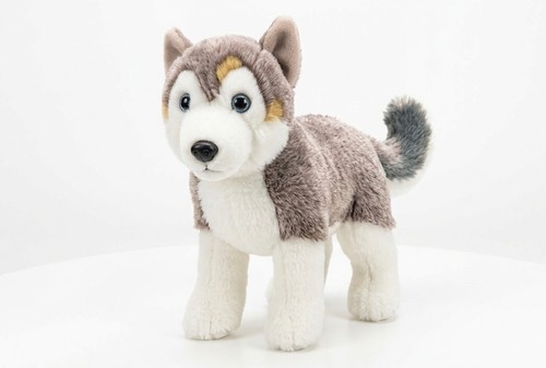Realistic husky plush stuffed - realistic,
