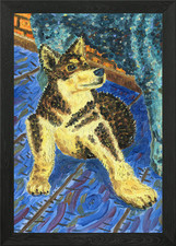 Portrait of a Husky Puppy