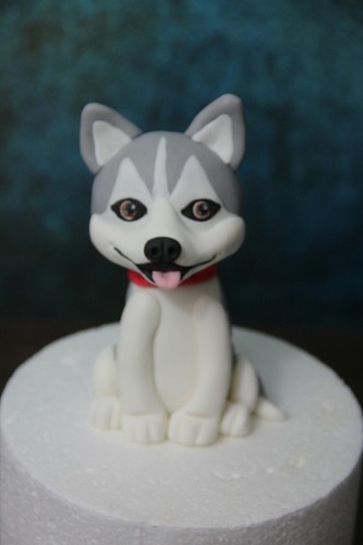 Husky dog puppy handmade - husky,